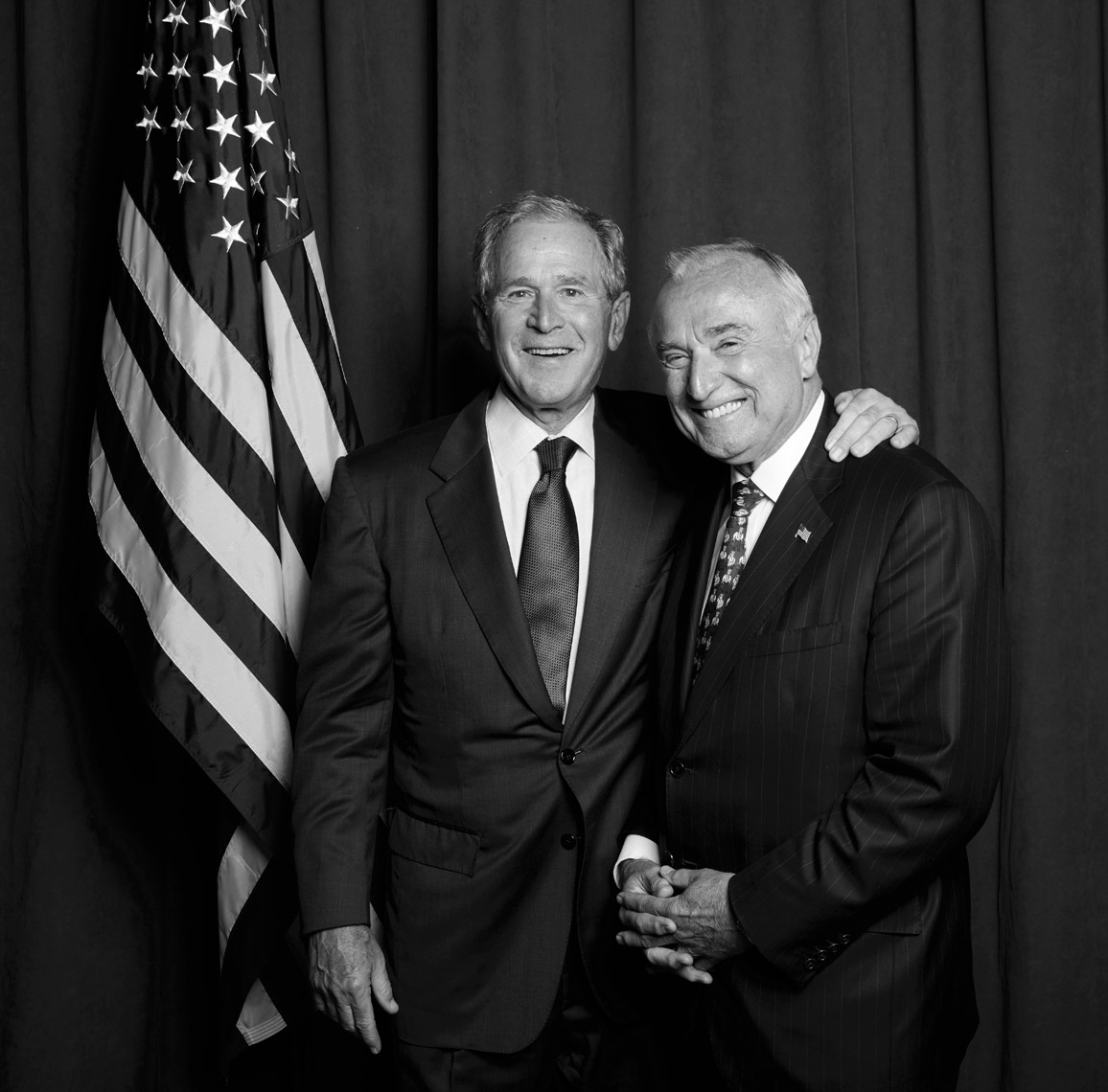 George W. Bush & Bill Bratton by Eric Fischer Photo : Los Angeles 